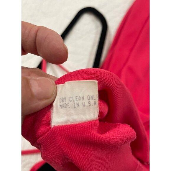 Nicole Bakti Womens Maxi gala maxi Dress halted back gems size small bright pink - Picture 7 of 11